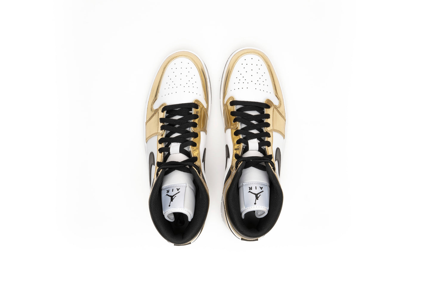 Air Jordan 1 Mid "Metallic Gold Black/White"