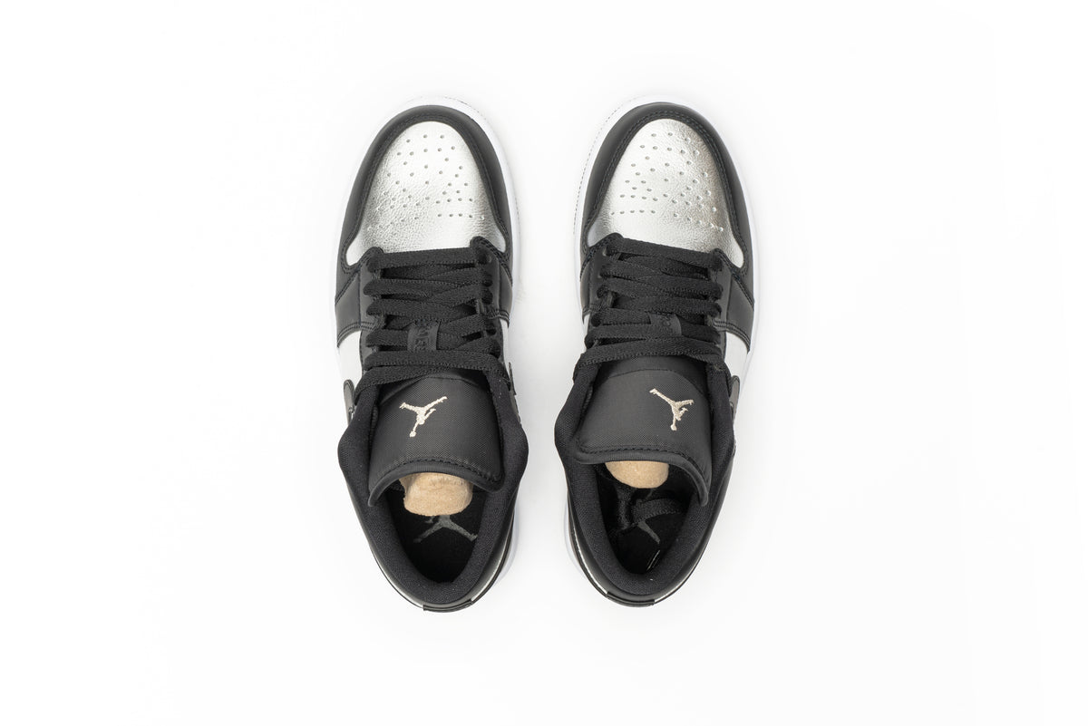 Air Jordan 1 Low " Black Metallic Silver " (W)