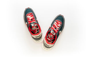 Sacai x Undercover x LD Waffle "Midnight Spruce University Red"
