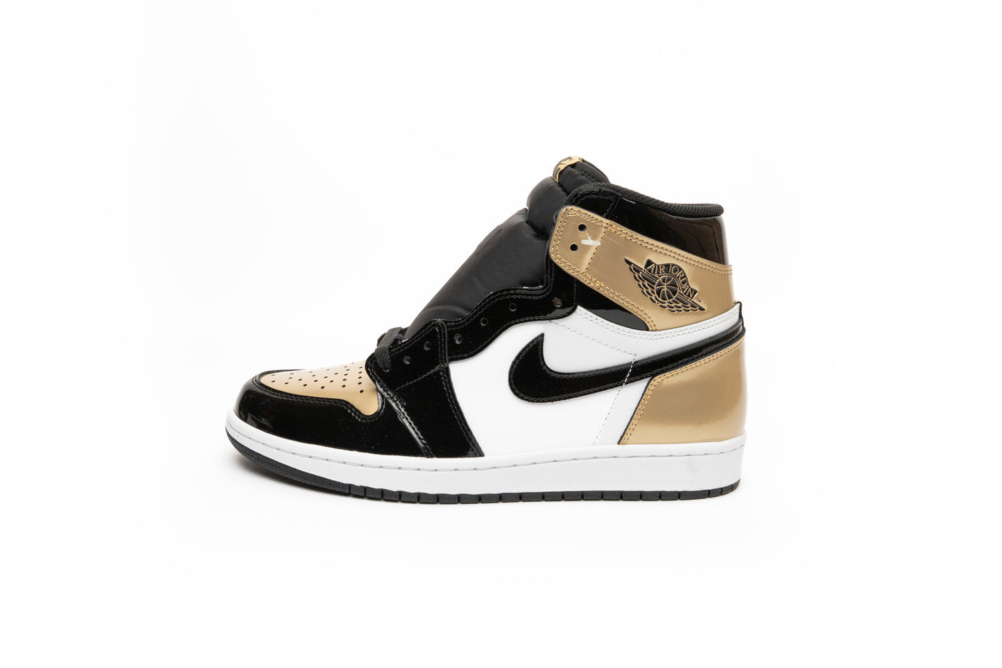 Air Jordan 1 Retro High NRG Patent "Gold Toe"