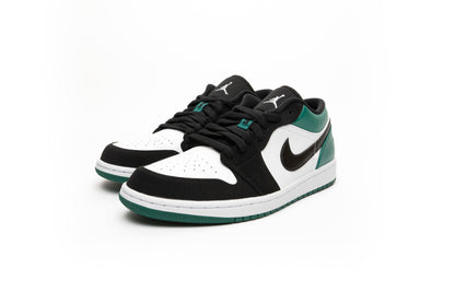 Air Jordan 1 Retro Low White/Black "Mystic Green"