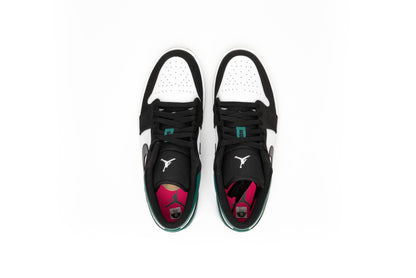 Air Jordan 1 Retro Low White/Black "Mystic Green"