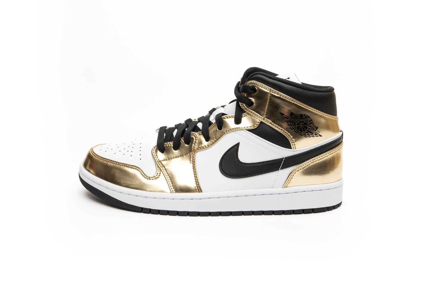 Air Jordan 1 Mid "Metallic Gold Black/White"