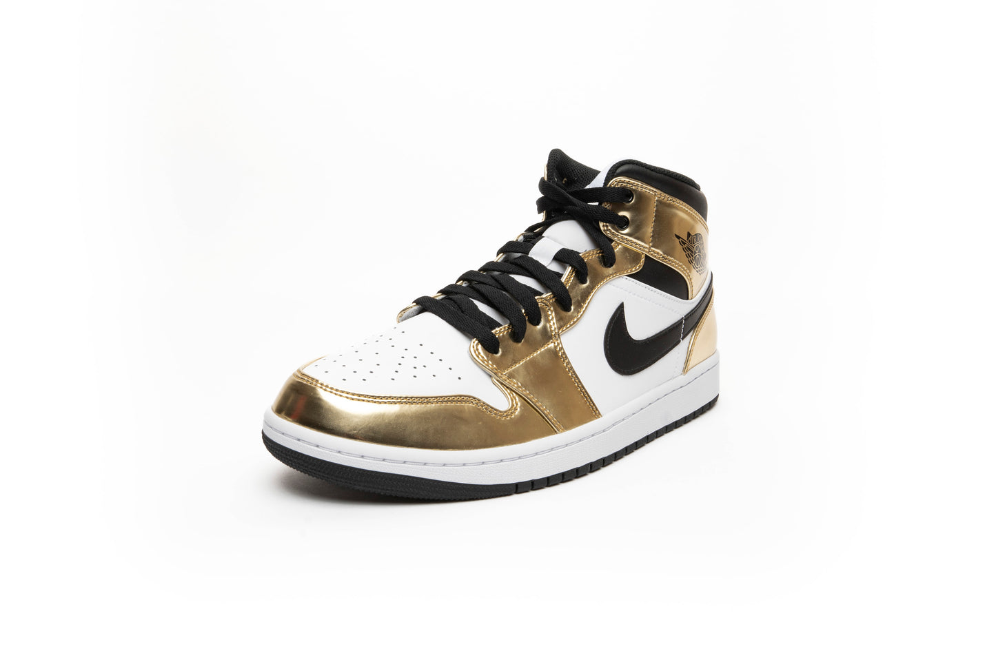Air Jordan 1 Mid "Metallic Gold Black/White"