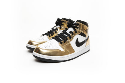 Air Jordan 1 Mid "Metallic Gold Black/White"