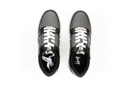 A Bathing Ape Bapesta Low Black Grey