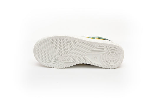 A Bathing Ape Bapesta Color Block Low Black Yellow Green
