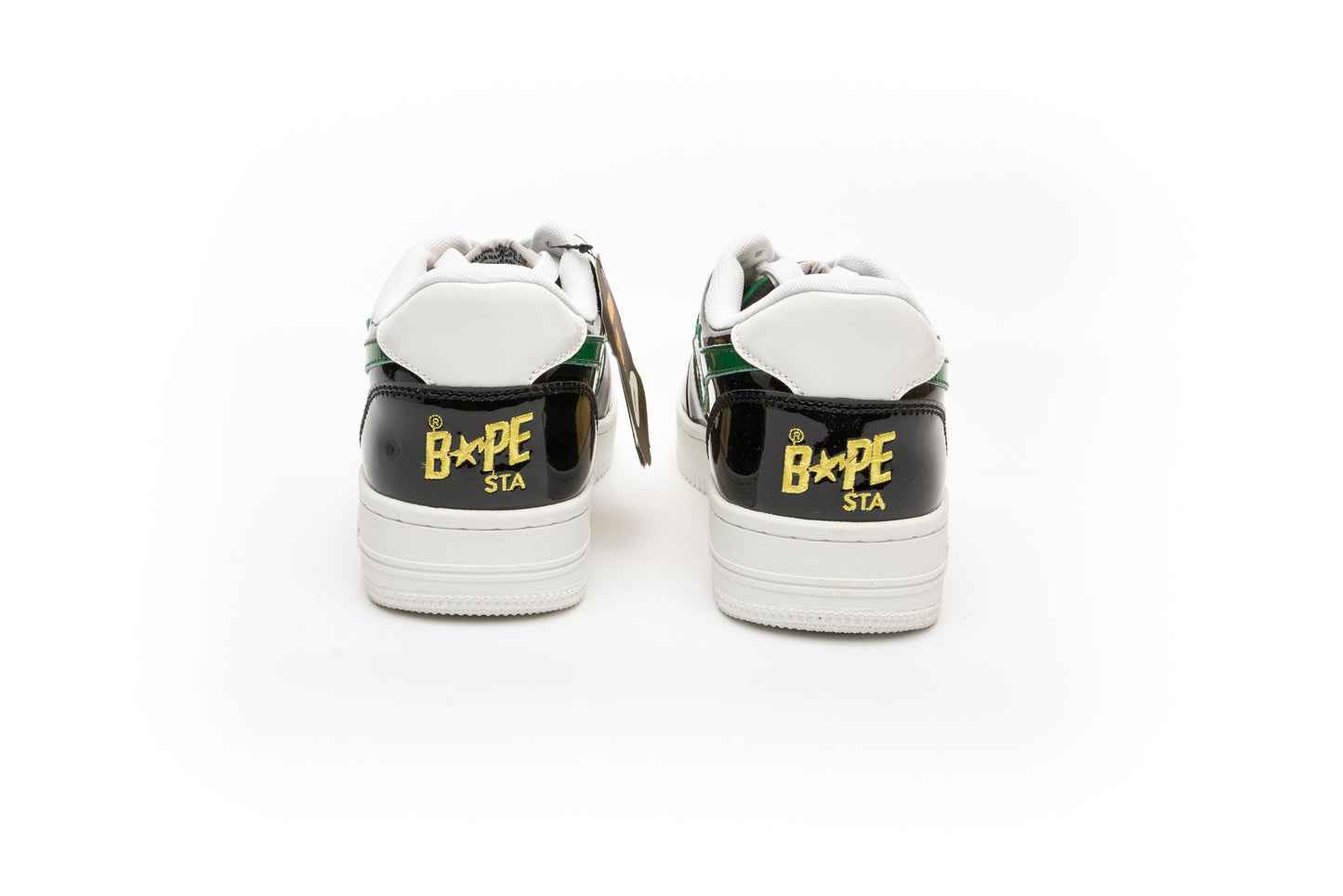 A Bathing Ape Bapesta Color Block Low Black Yellow Green