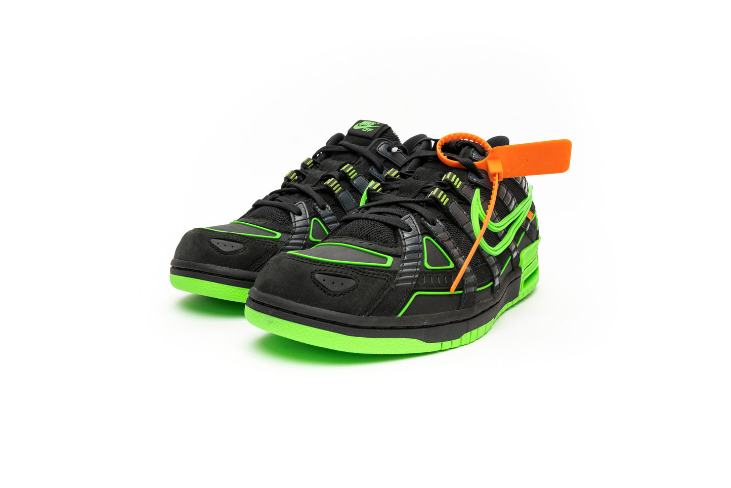 Off White / Nike Air Rubber Dunk "Green Strike"