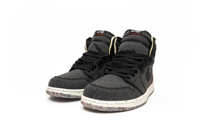 Air Jordan 1 High Zoom Air "Crater Black-Grey"