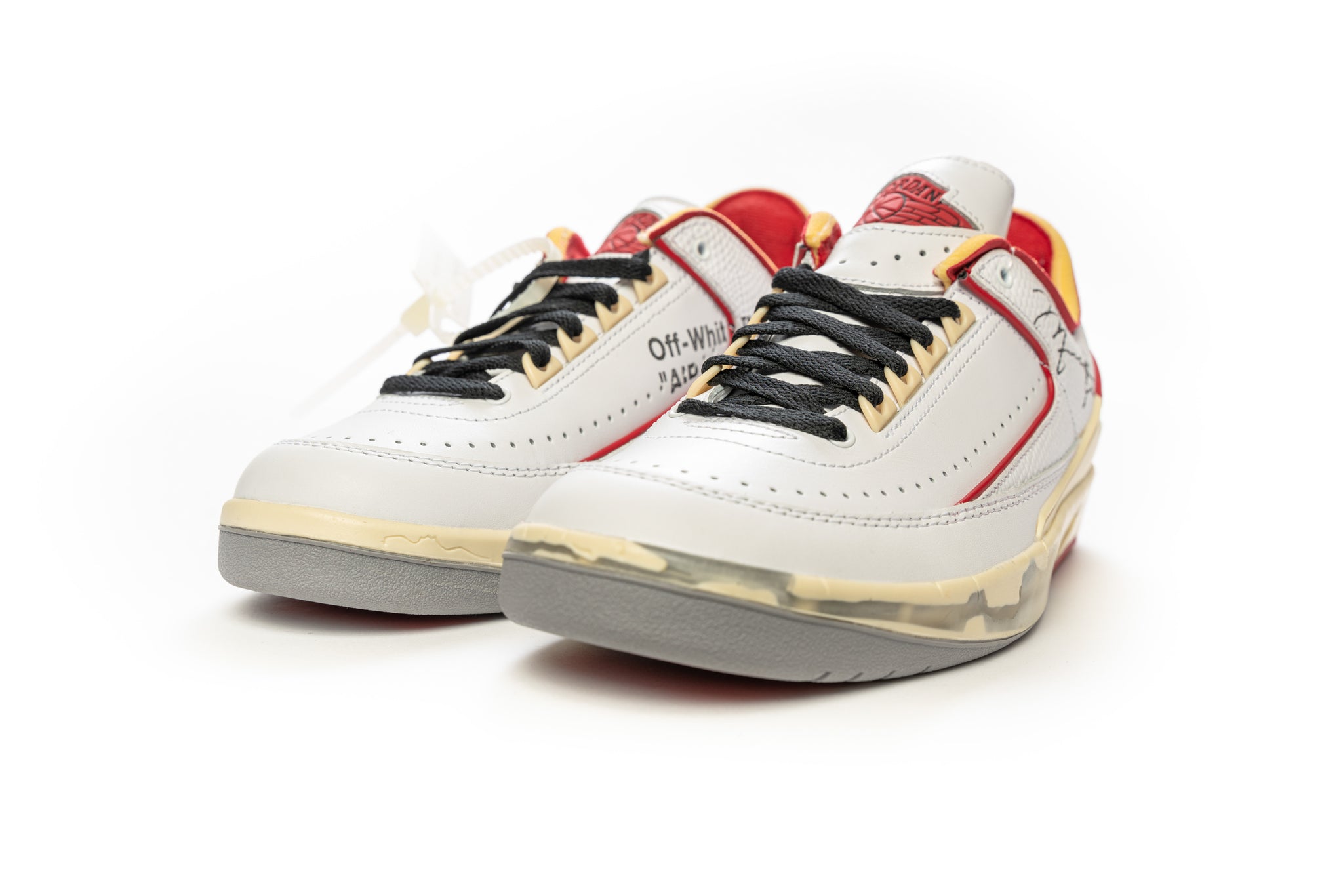 Off-White x Air Jordan 2 Low White Varsity Red