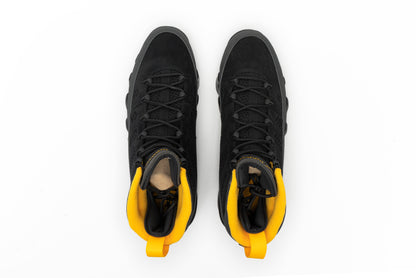 Air Jordan 9 " Dark Charcoal University Gold "