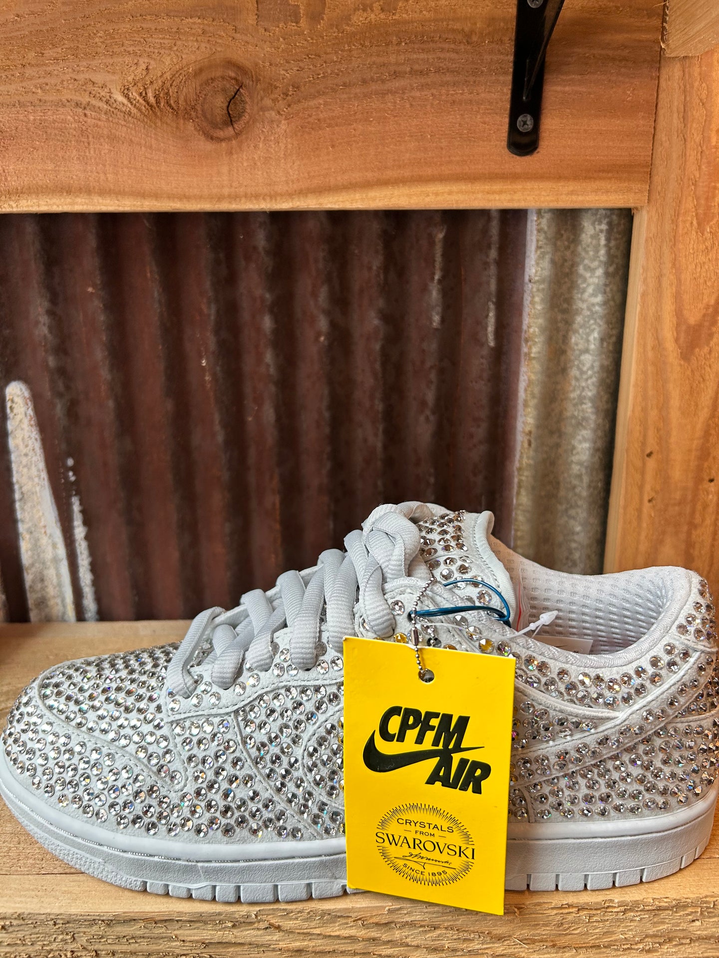 Cactus Plant Flea Market x Swarovski x Dunk Low ‘ Pure Platinum’